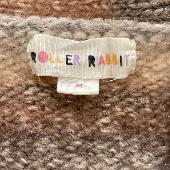 Roberta Roller Rabbit Lillien Cardigan Sweater Sz M - Picture 3 of 9